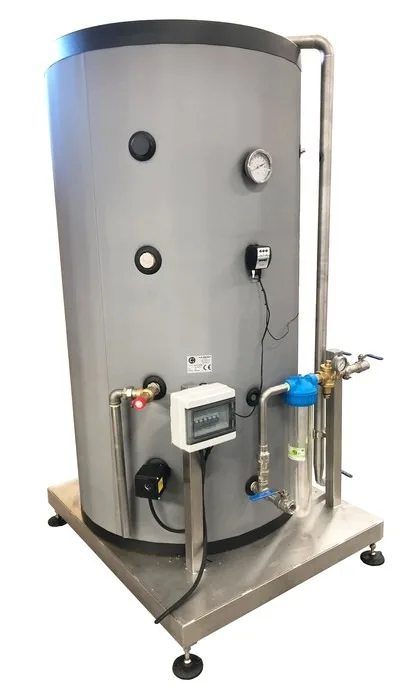 Unità di riscaldamento acqua sanitaria con boiler da 800 litri