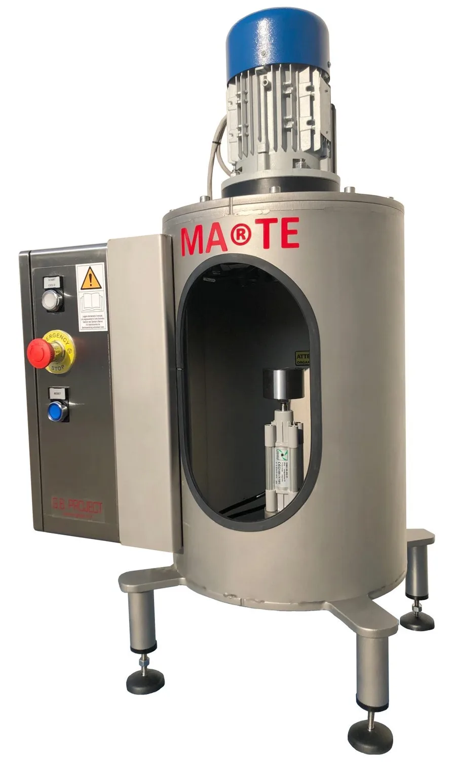 Aggraffatrice per lattine MARTE, vista frontale